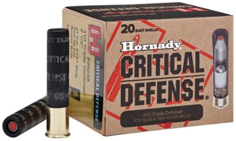 Hornady Critical Defense Triple Defense 410 Ga Sluground Ball 20rd