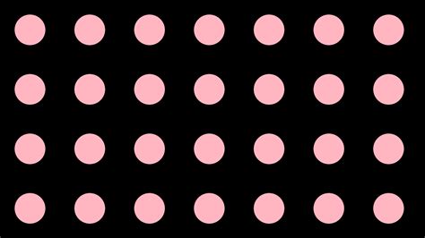 Wallpaper Dots Black Pink Polka Drop Shadow Ffb C