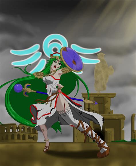 Palutena Super Smash Bros And 1 More Drawn By Weaver Neith Betabooru