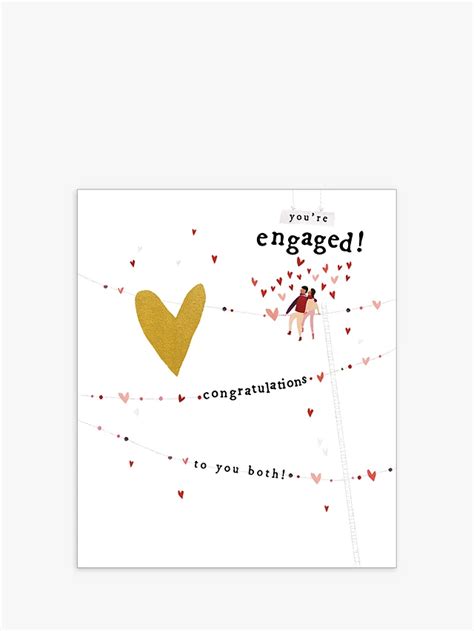 Woodmansterne Love Heart Engagement Card