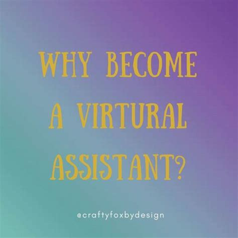 Why Become A Virtual Assistant Crafty Fox By Design