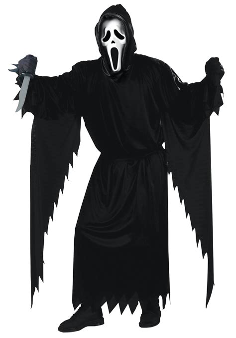 Weltweiter Versand Authentisch Garantiert Mens Grim Reaper Costume Adults Scream Fancy Dress