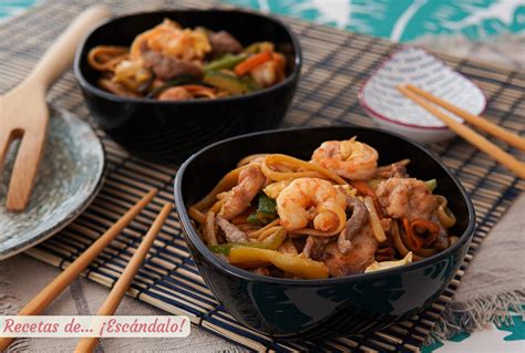 Arriba Imagen Receta De Fideos Chinos Fritos Abzlocal Mx