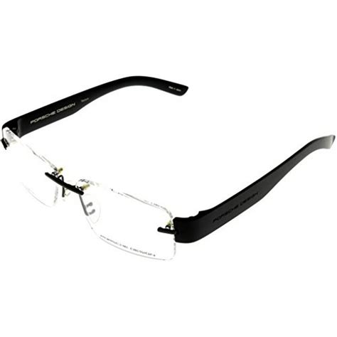 Porsche Design Prescription Eyeglasses Frames Titanium Frames Men P8206 B 53 Rimless Size Lens