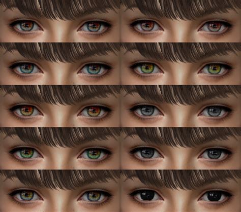 Mod The Sims 3 Realistic Sparkling Eyes Sets