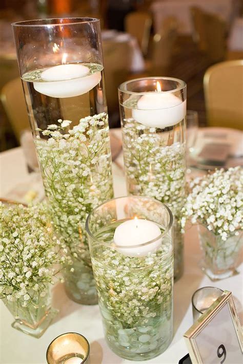 30 Timelessly Elegant Babys Breath Wedding Centerpieces Weddingomania