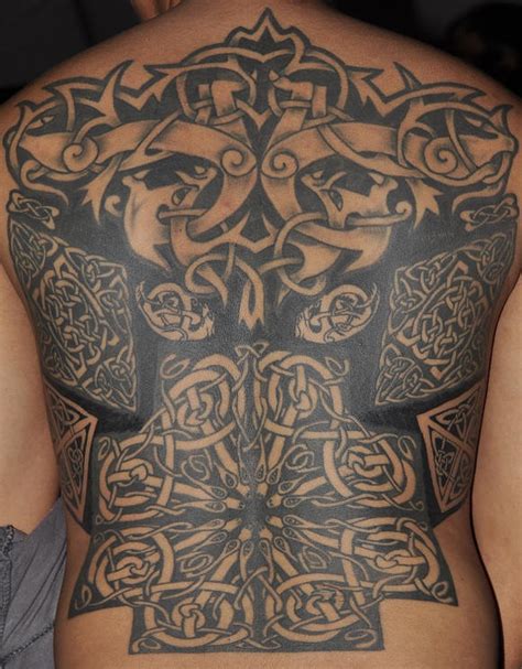 Celtic Style Full Back Tattoo Tattooimagesbiz