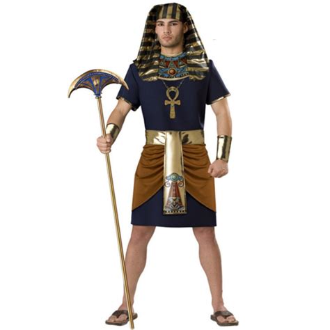 Halloween Man Ancient Egypt Anubis Costume Toga Pharaoh Soldier Goddess Dress Fantasia Fancy