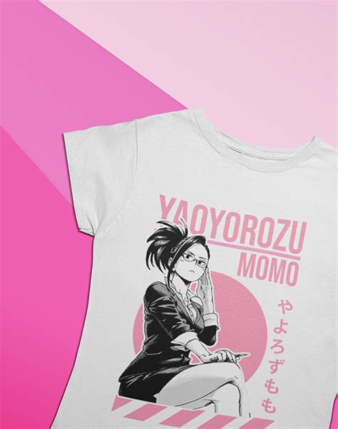 Yaoyorozu Momo T Shirt My Hero Academia Anime Clothing Etsy