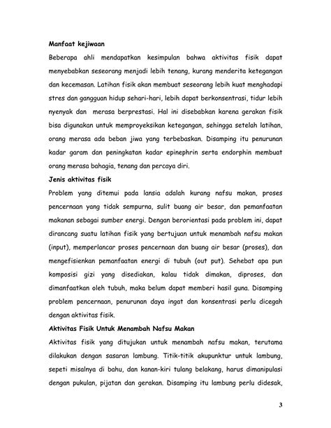 Aktivitas fisik lansia