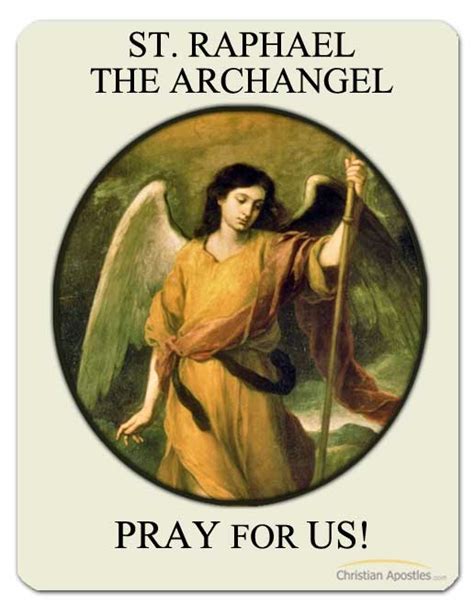 St Raphael The Archangel Patron Saint Of The Sick Christian
