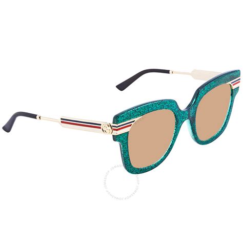 Gucci Green Square Sunglasses Gg0281s 006 50 889652126470 Sunglasses Jomashop