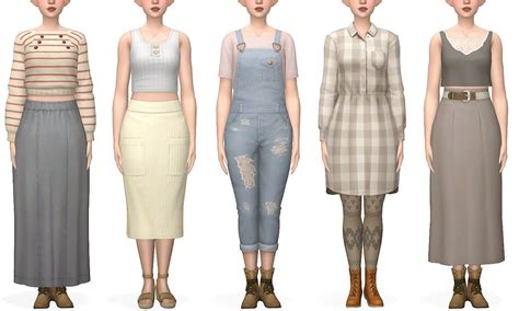 Ts4 Lookbook Nocc Sims 4 Clothing Sims 4 Mods Clothes Sims 4