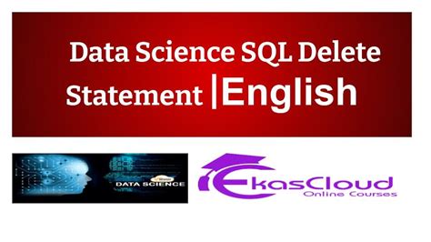 Data Science Sql Delete Statement