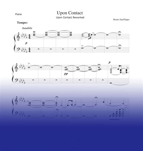 Upon Contact Sheet Music Pianists