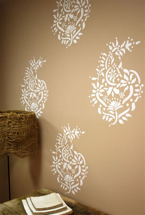 Paisley Pattern Cool Wall Painting Designs