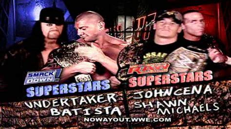 No Way Out 2007 John Cena And Shawn Michaels Vs Undertaker And Batista