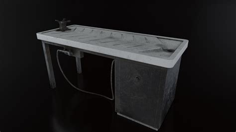 Vintage Autopsy Table 3d Asset Cgtrader