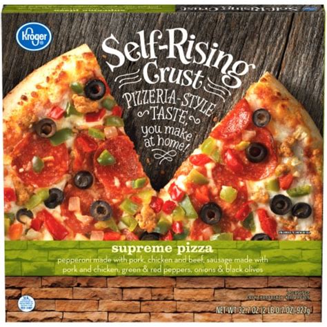 Kroger Self Rising Crust Supreme Pizza 327 Oz Kroger