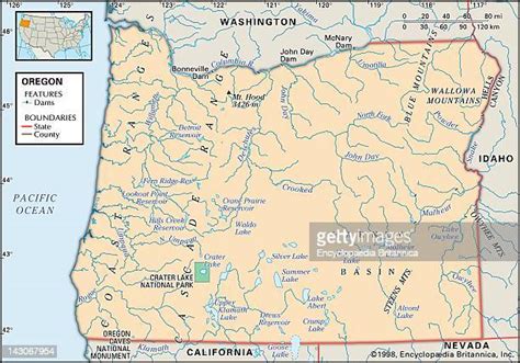 Political Map Of Oregon Photos And Premium High Res Pictures Getty Images