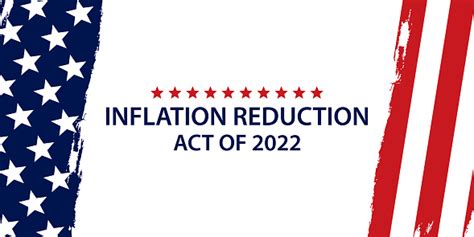 Act Of 2022 Inflation Reduction Usa Stock Illustration Download Image