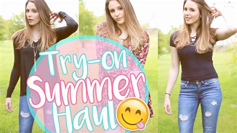 Summer Try On Haul 2016 Lookbook Style Youtube