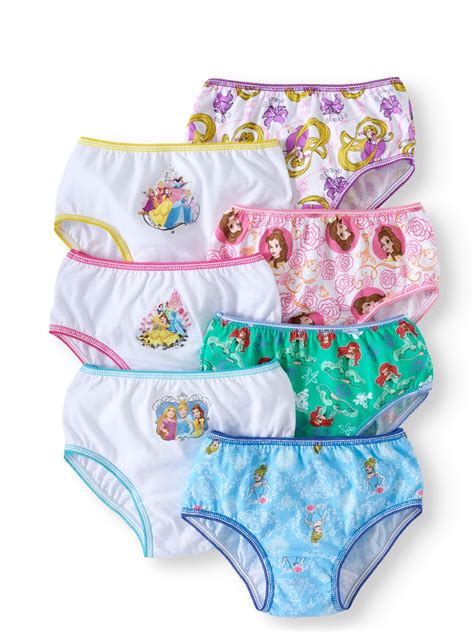 Disney Princess Girls Underwear 7 Pack Panties Sizes 4 8 Walmart Inventory Checker Brickseek