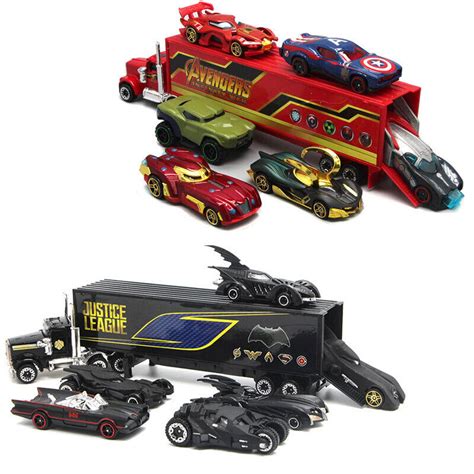 7pcs The Avengers Batmobile Truck And Car Model T Toy Vehicle Kids