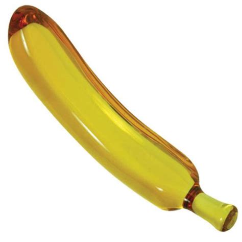 Glass Amber Banana G Spot Dildo Etsy