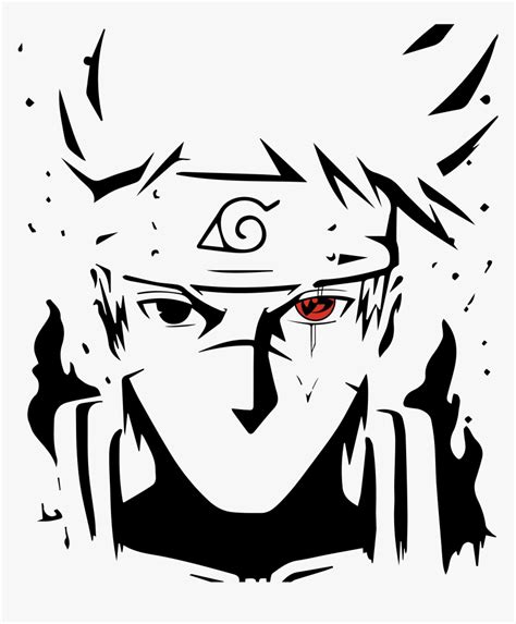 Clip Art Kakashi Epic Artwork T Naruto Black And White Hd Png