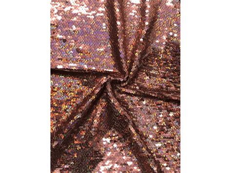 Showtime Fabric Stitched Heavy Stretch Reversible Sequins Mesh