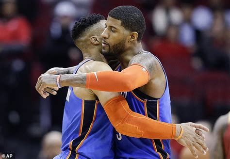 Houston Rockets 112 117 Oklahoma City Thunder Paul George And Russell