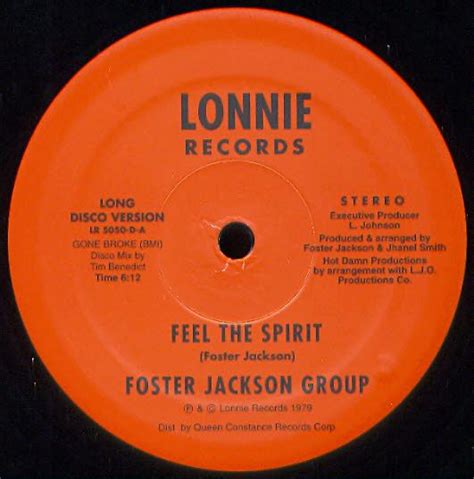 Feel The Spirit Foster Jackson Group Music Mania Records Ghent