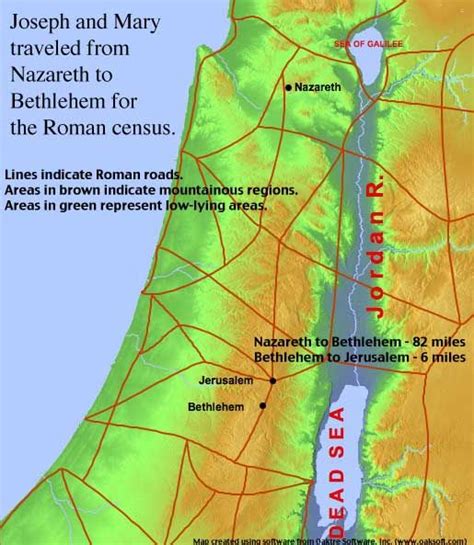 Map Of Nazareth In Biblical Times And It Came To Pass In Those Days