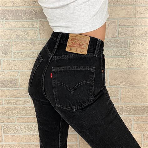 levi s 501 black jeans size 24