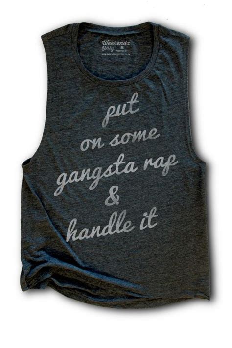 Gangsta Rap Shirt Womens Work Out Tank By Weekendzonlyapparel Workout