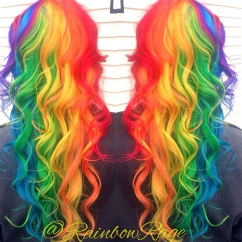 Hair By Rainbowrage Rainbow Hair Color Rainbow Hair Neon Hair
