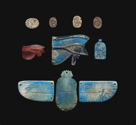 Eight Egyptian Stone And Faience Amulets Auctions And Price Archive