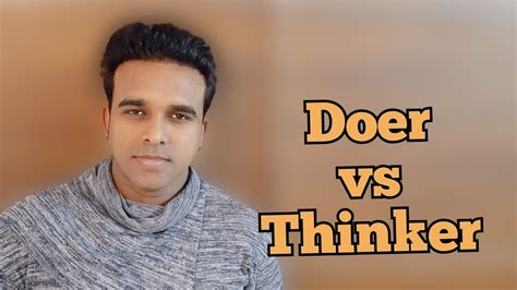 Doer Vs Thinker Motivation In Tamil Youtube