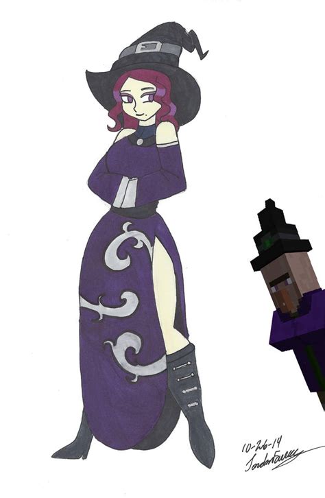 My Version Minecraft Mob Talker Witch By Clinclang On Deviantart