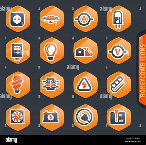 Electricity Icon Set Stock Vector Image And Art Alamy