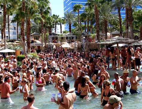 photos best las vegas topless and party pools photos abc news
