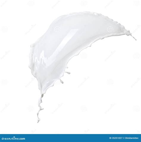 White Milk Isolated Stock Image Image Of Healthy Milkshake 35251027