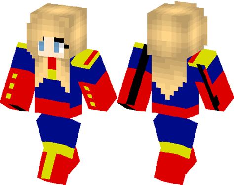 Captain Marvel Minecraft Skin Minecraft Hub