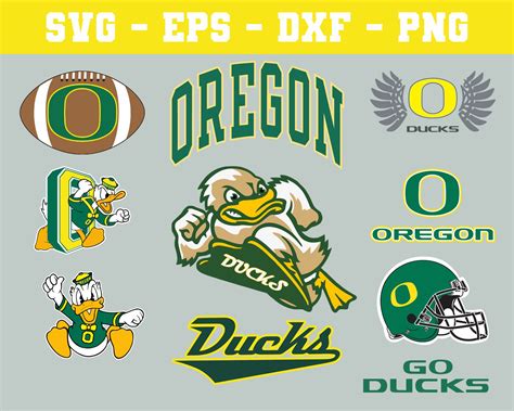 Oregon Ducks Football Bundle Logo SVG for Cutting with Cricut