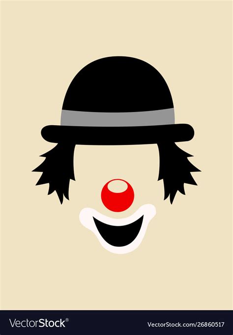 Clown Face Symbol Royalty Free Vector Image Vectorstock