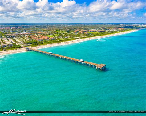 Juno Beach Florida Blue Water Along The Beach Royal Stock Photo