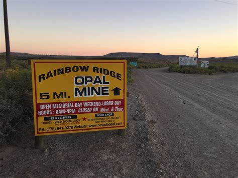 Mining — Rainbow Ridge Opal Mine