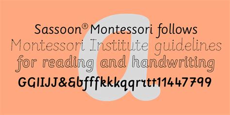 Sassoon Montessori Download Font