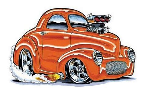 Cartoon Car Drawing Car Cartoon Cartoon Pics Rat Fink Hot Rods